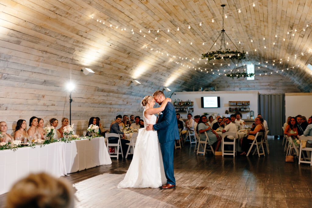 white barn wedding