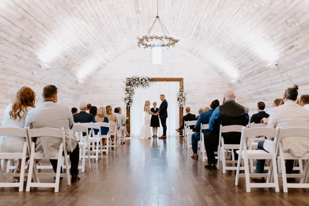 Getting married in a wedding barn in Wisconsin