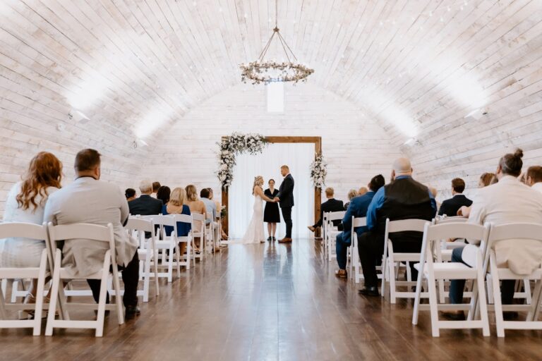 Getting married in a wedding barn in Wisconsin